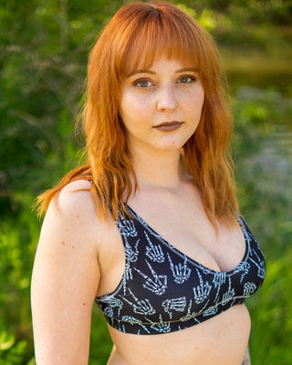Throwing Hands Recycled Padded Bikini Top