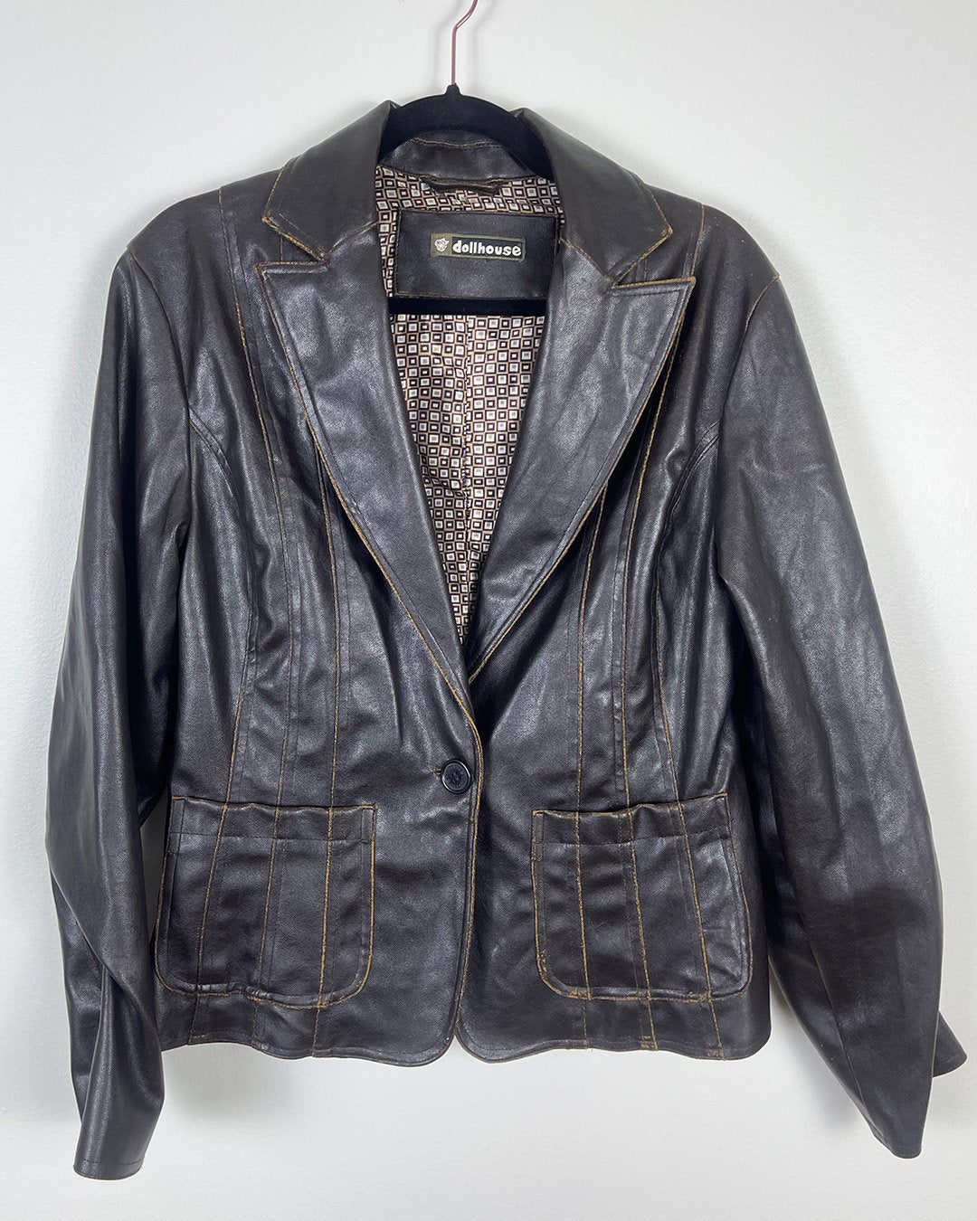 M - Brown Leather Jacket