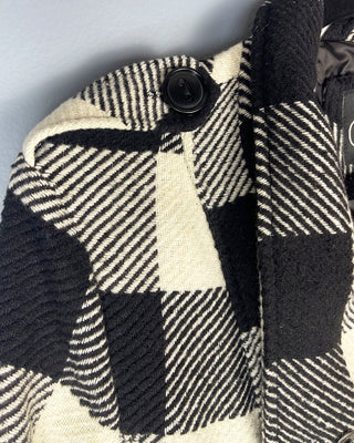 1X - Black and White Plaid Coat