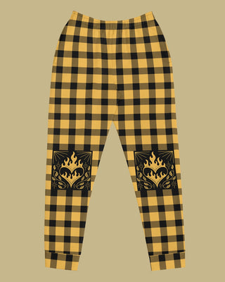 Heart On Fire Plaid Joggers