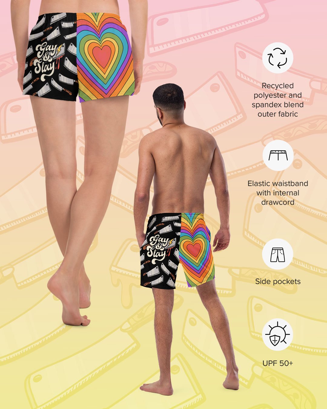 Gay & Slay Swim Shorts