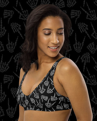 Throwing Hands Recycled Padded Bikini Top
