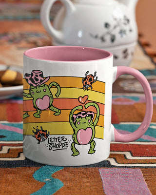 Frog Coffee Mug by littlemandyart