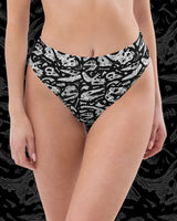 Dino Recycled High Waisted Bikini Bottoms