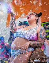 Tie-Dye Mushroom Recycled Padded Bikini Top
