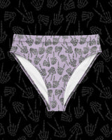 Throwing Hands Recycled High Waisted Bikini Bottoms
