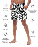 Checkered Garden Recycled Swim Trunks